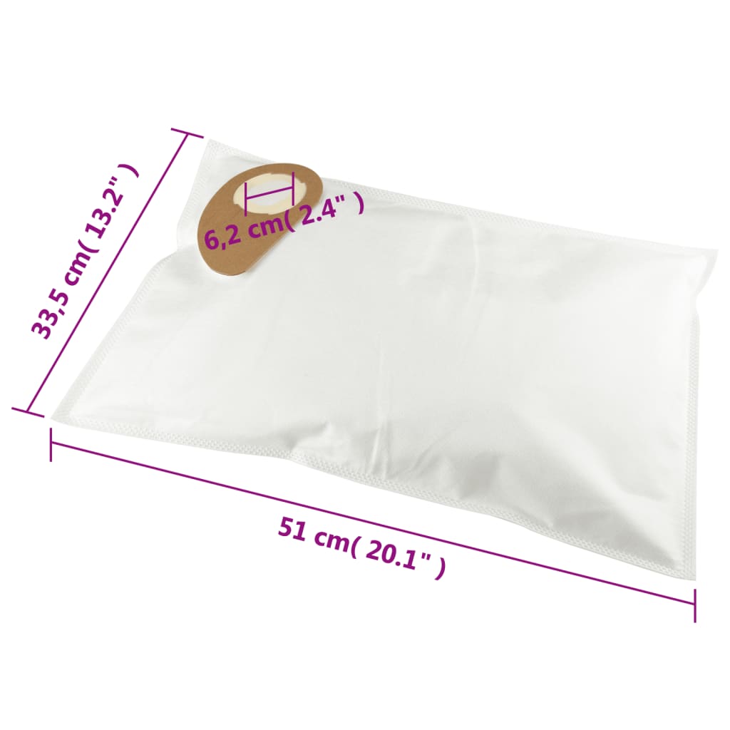 Vacuum Cleaner Bags for Nilfisk Buddy II 20 pcs