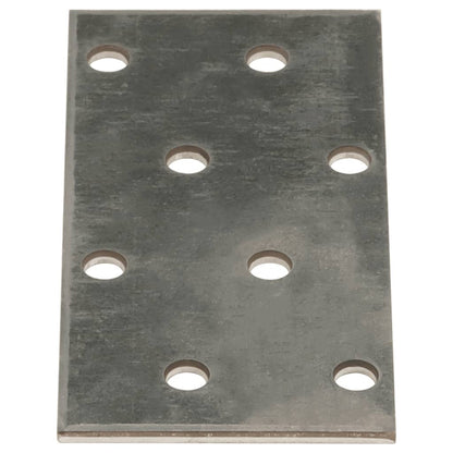 Perforated Plates 60 pcs 2 mm 80x40 mm Galvanised Steel