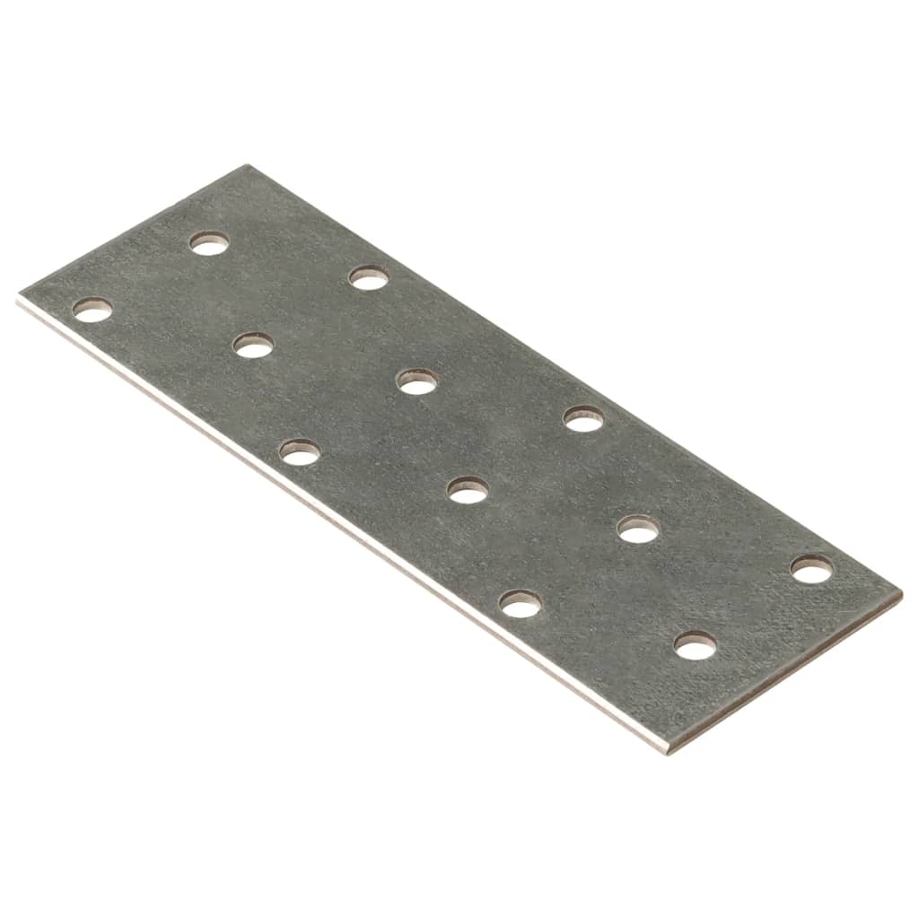 Perforated Plates 60 pcs 2 mm 120x40 mm Galvanised Steel