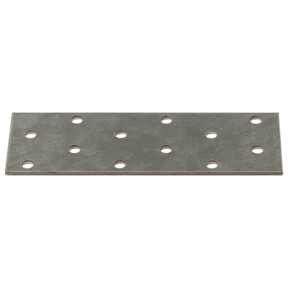 Perforated Plates 60 pcs 2 mm 120x40 mm Galvanised Steel