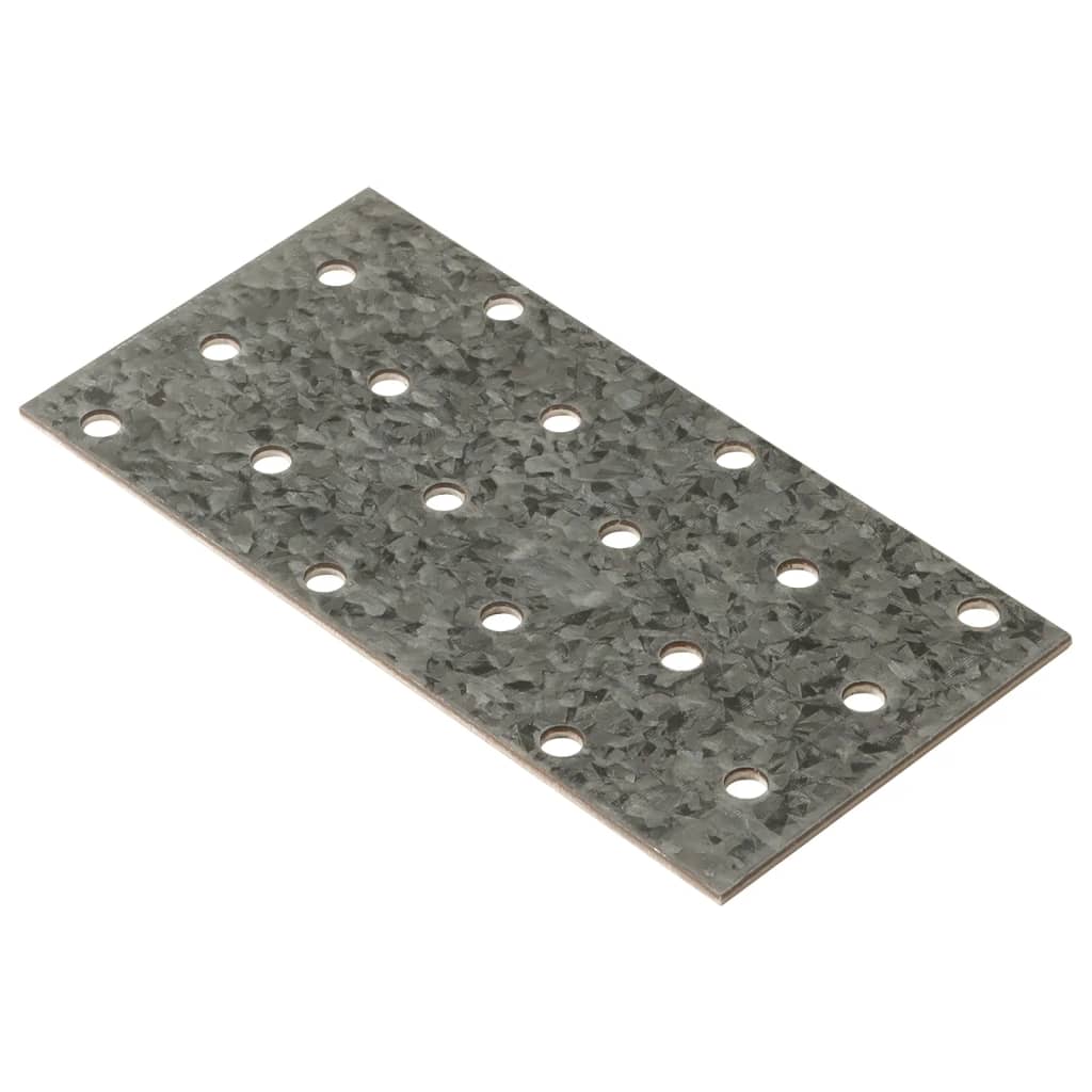 Perforated Plates 40 pcs 2 mm 120x60 mm Galvanised Steel