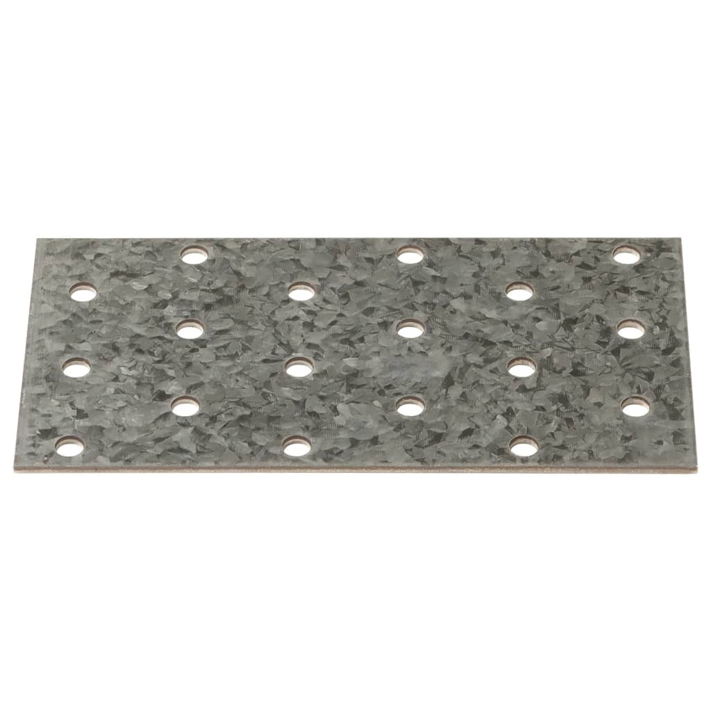 Perforated Plates 40 pcs 2 mm 120x60 mm Galvanised Steel