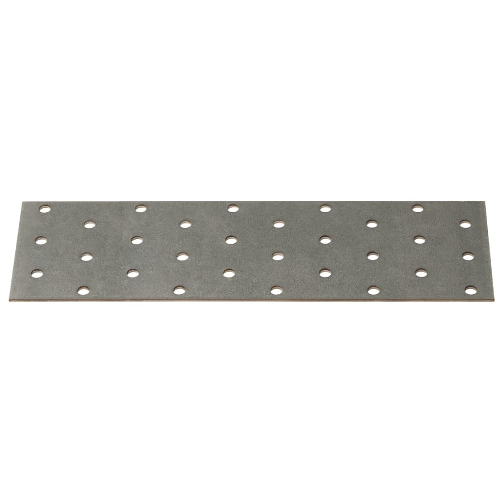 Perforated Plates 40 pcs 2 mm 200x60 mm Galvanised Steel