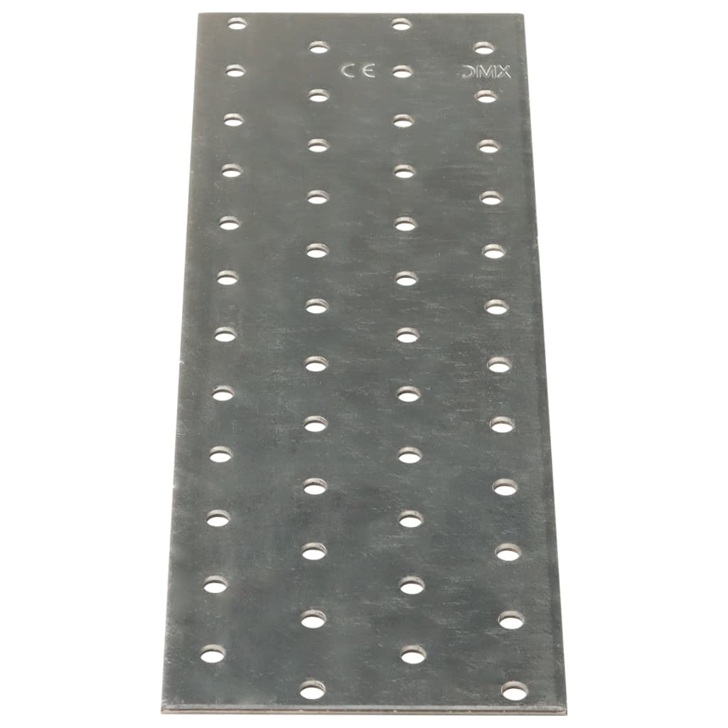 Perforated Plates 20 pcs 2 mm 240x80 mm Galvanised Steel