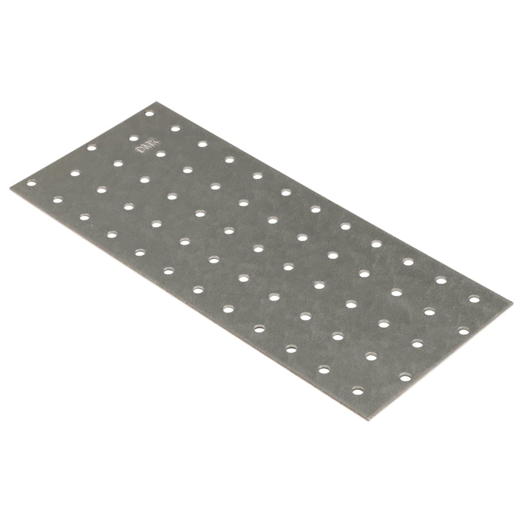 Perforated Plates 20 pcs 2 mm 240x100 mm Galvanised Steel