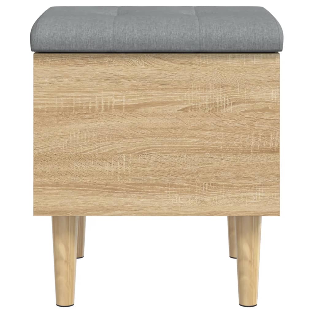 Storage Bench Sonoma Oak 42x42x46 cm Engineered Wood