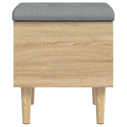 Storage Bench Sonoma Oak 42x42x46 cm Engineered Wood