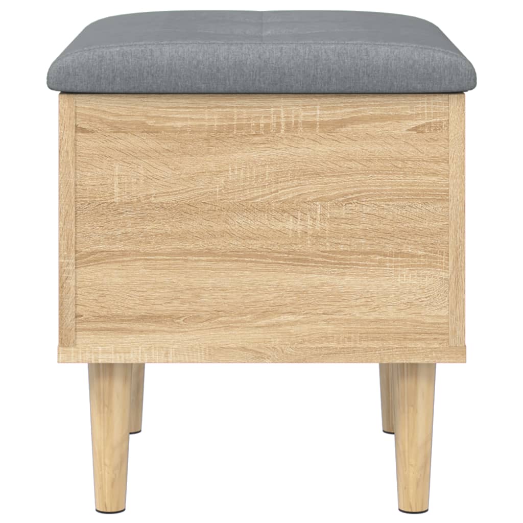 Storage Bench Sonoma Oak 42x42x46 cm Engineered Wood