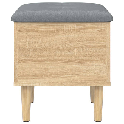 Storage Bench Sonoma Oak 42x42x46 cm Engineered Wood