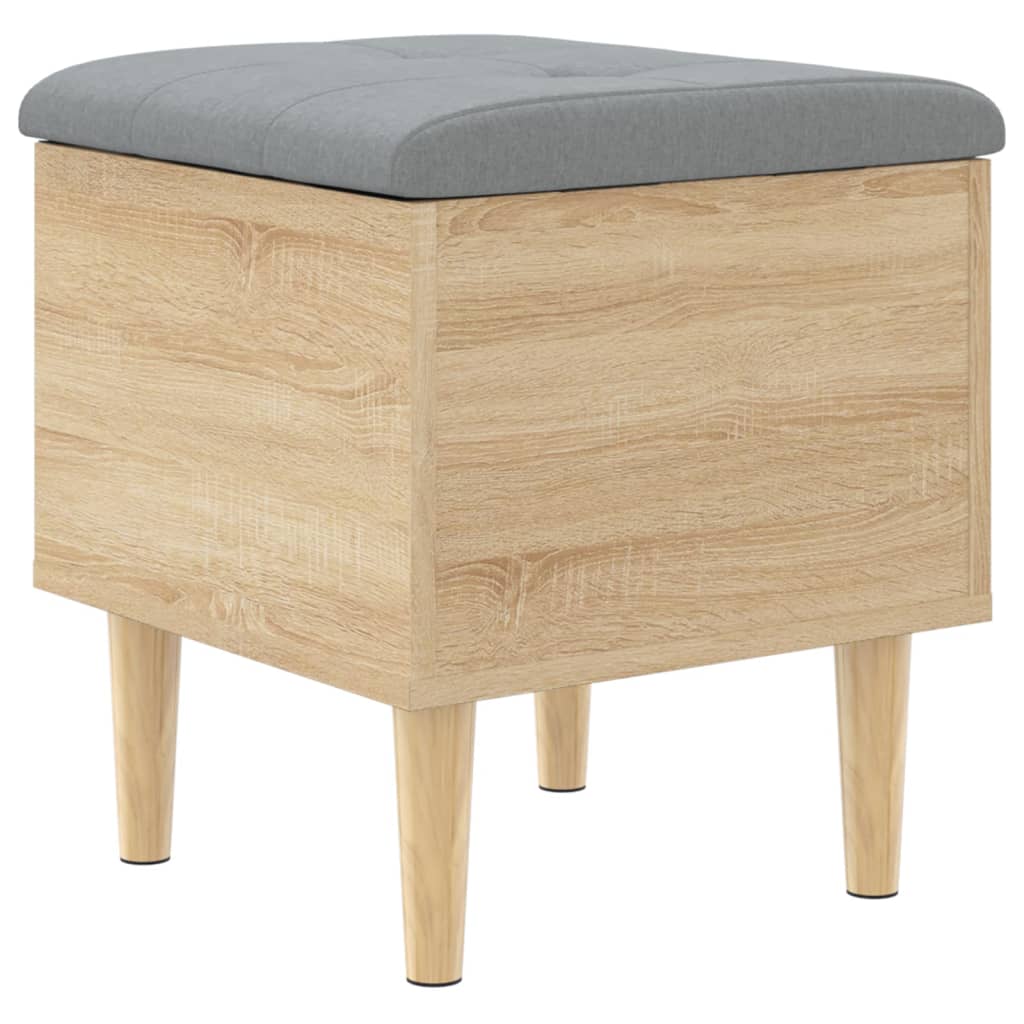 Storage Bench Sonoma Oak 42x42x46 cm Engineered Wood