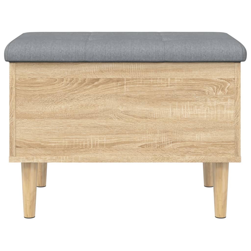 Storage Bench Sonoma Oak 62x42x46 cm Engineered Wood