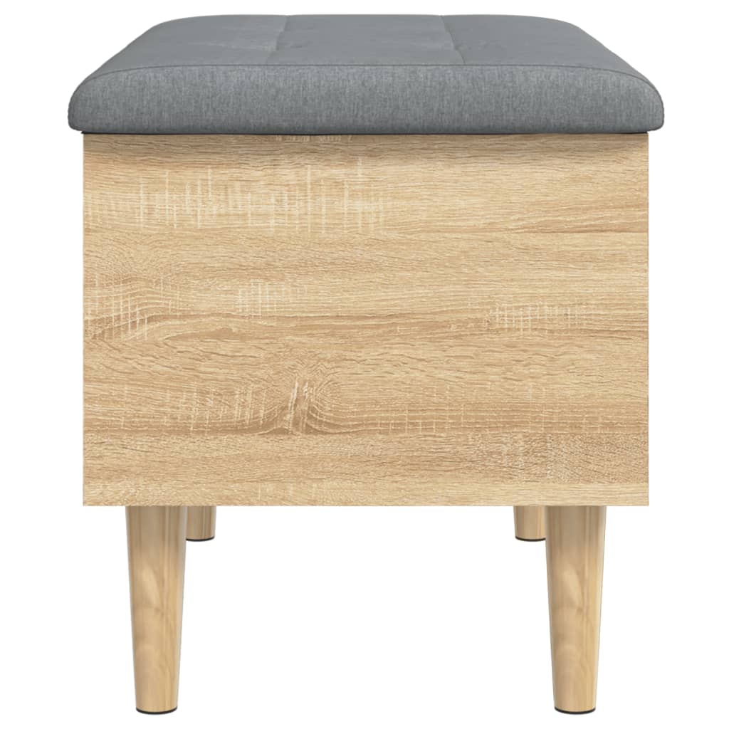 Storage Bench Sonoma Oak 62x42x46 cm Engineered Wood