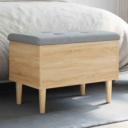 Storage Bench Sonoma Oak 62x42x46 cm Engineered Wood