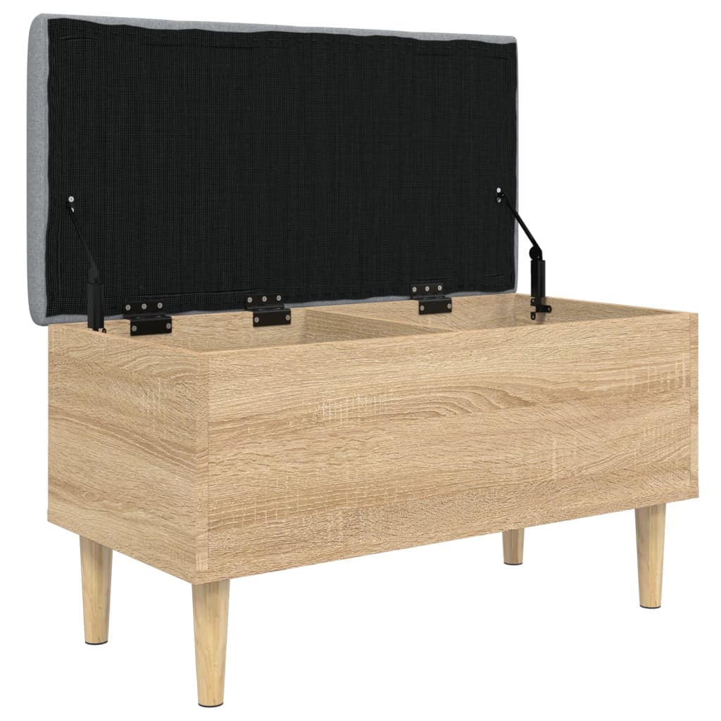 Storage Bench Sonoma Oak 82x42x46 cm Engineered Wood