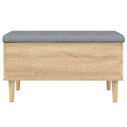 Storage Bench Sonoma Oak 82x42x46 cm Engineered Wood