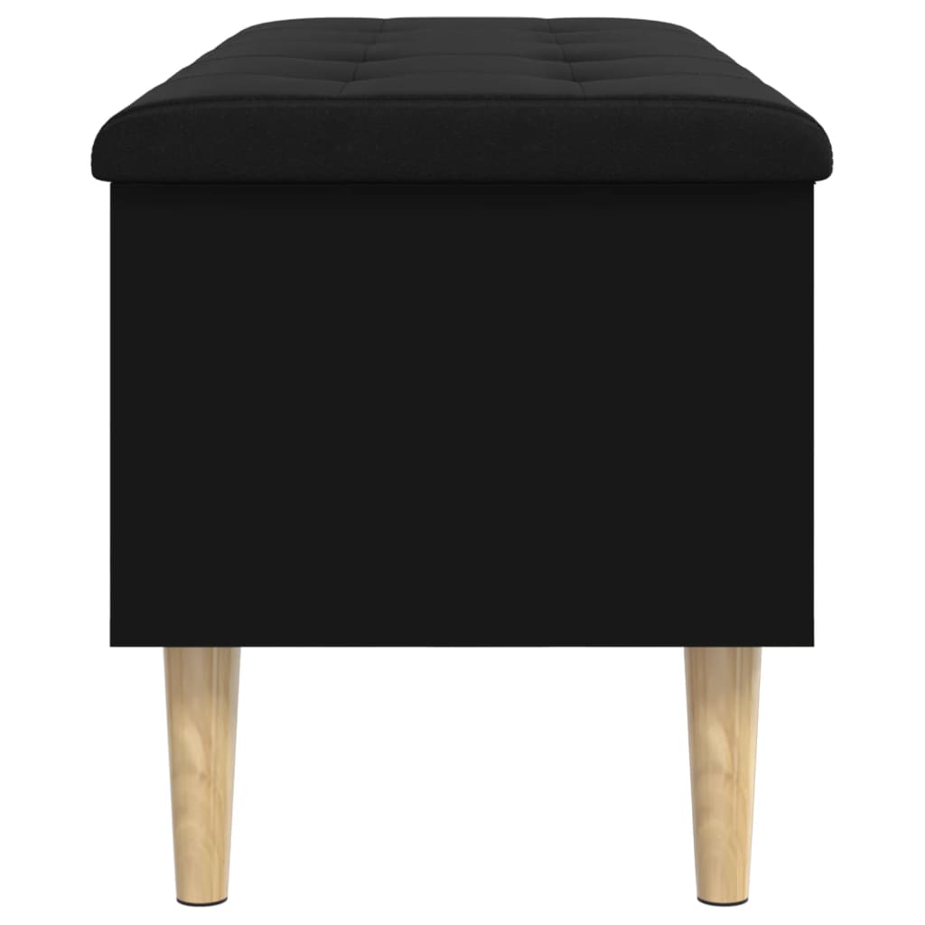 Storage Bench Black 102x42x46 cm Engineered Wood