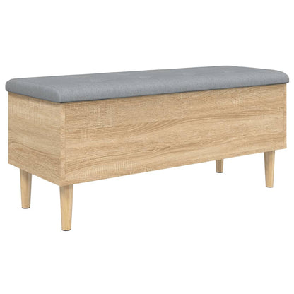 Storage Bench Sonoma Oak 102x42x46 cm Engineered Wood