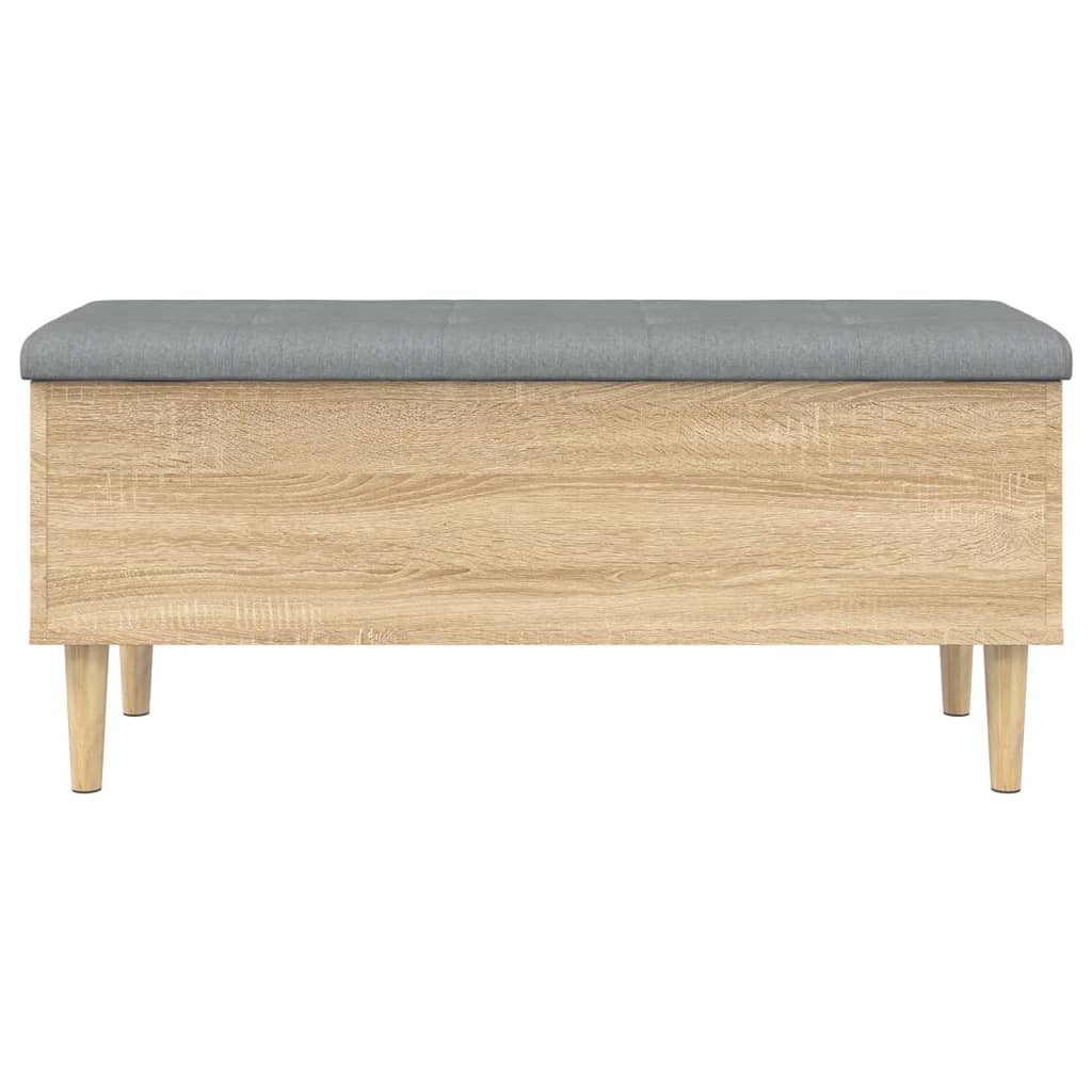 Storage Bench Sonoma Oak 102x42x46 cm Engineered Wood