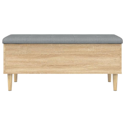 Storage Bench Sonoma Oak 102x42x46 cm Engineered Wood