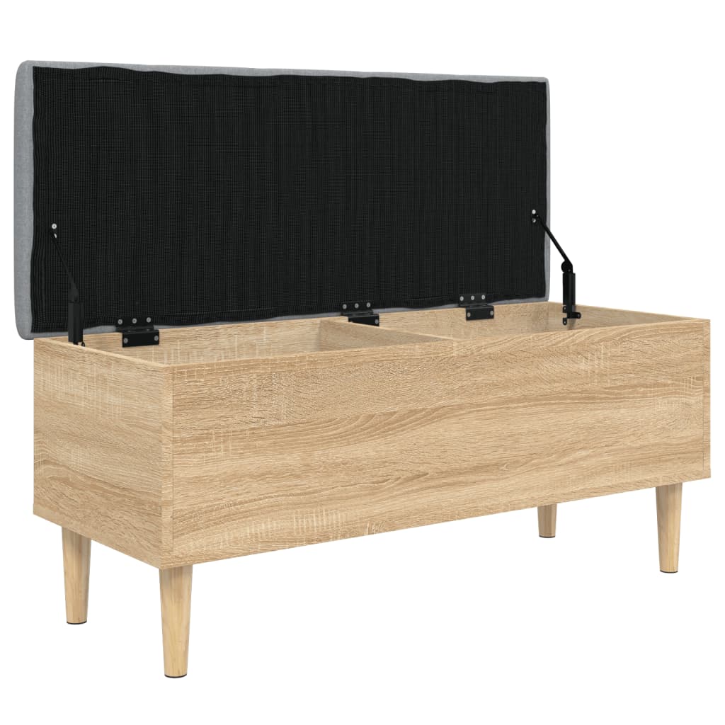 Storage Bench Sonoma Oak 102x42x46 cm Engineered Wood