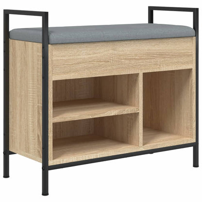 Shoe Bench Sonoma Oak 65.5x32x57.5 cm Engineered Wood