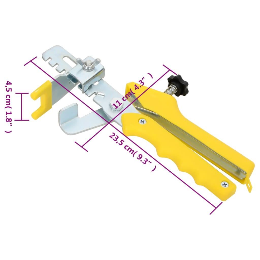 Tile Levelling System 250 Wedges 500 Clips 1.5 mm