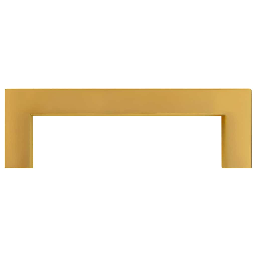 Cabinet Handles 10 pcs Gold 96 mm Stainless Steel