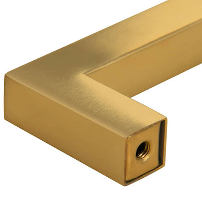 Cabinet Handles 10 pcs Gold 96 mm Stainless Steel