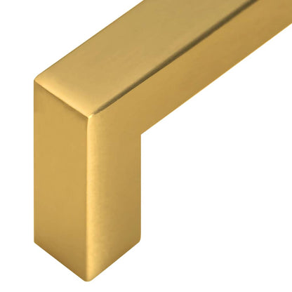 Cabinet Handles 10 pcs Gold 96 mm Stainless Steel