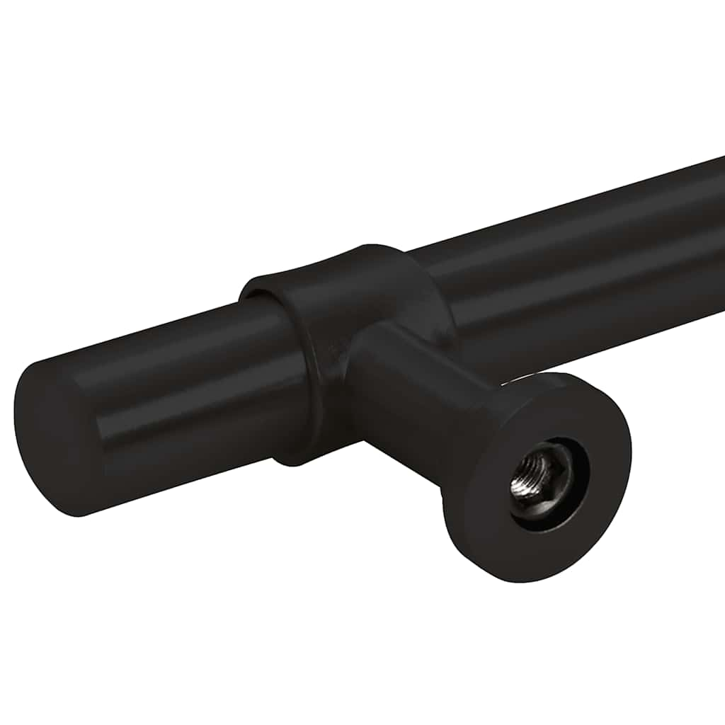 Cabinet Handles 10 pcs Black 160 mm Stainless Steel