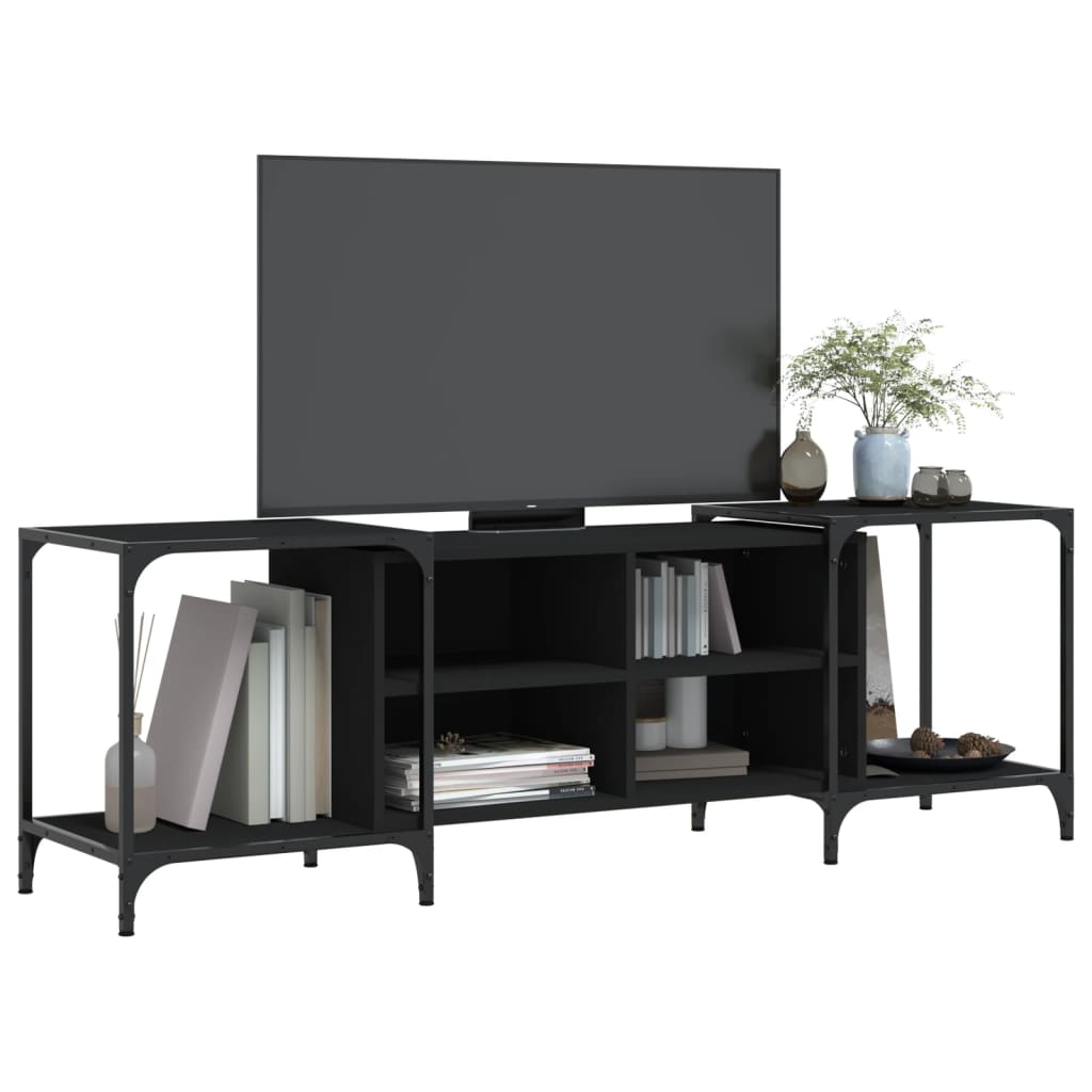 TV Cabinet Black 153x37x50 cm Engineered Wood