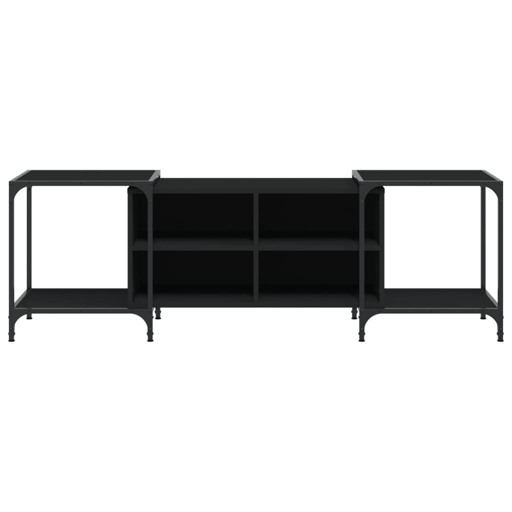 TV Cabinet Black 153x37x50 cm Engineered Wood