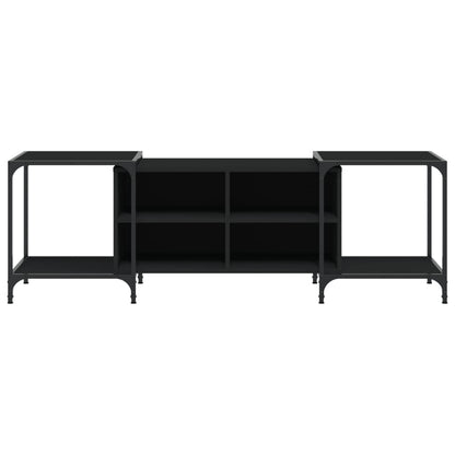 TV Cabinet Black 153x37x50 cm Engineered Wood