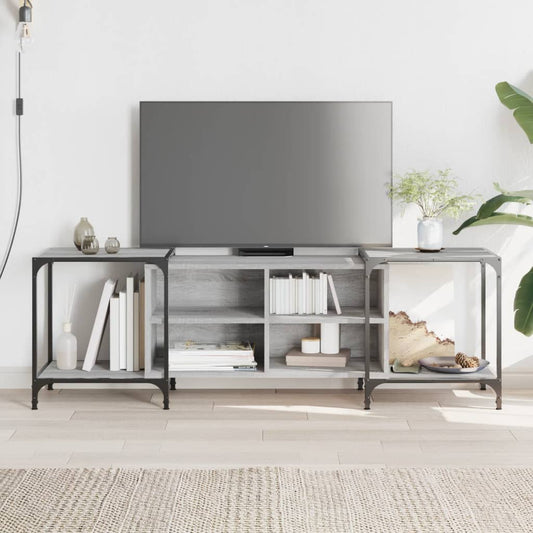 TV Cabinet Grey Sonoma 153x37x50 cm Engineered Wood