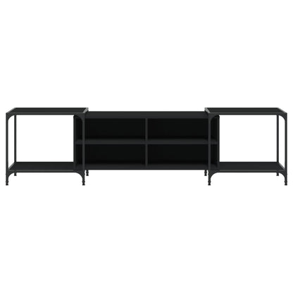 TV Cabinet Black 203x37x50 cm Engineered Wood