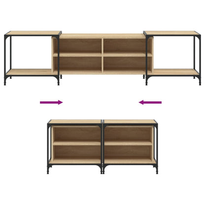 TV Cabinet Sonoma Oak 203x37x50 cm Engineered Wood