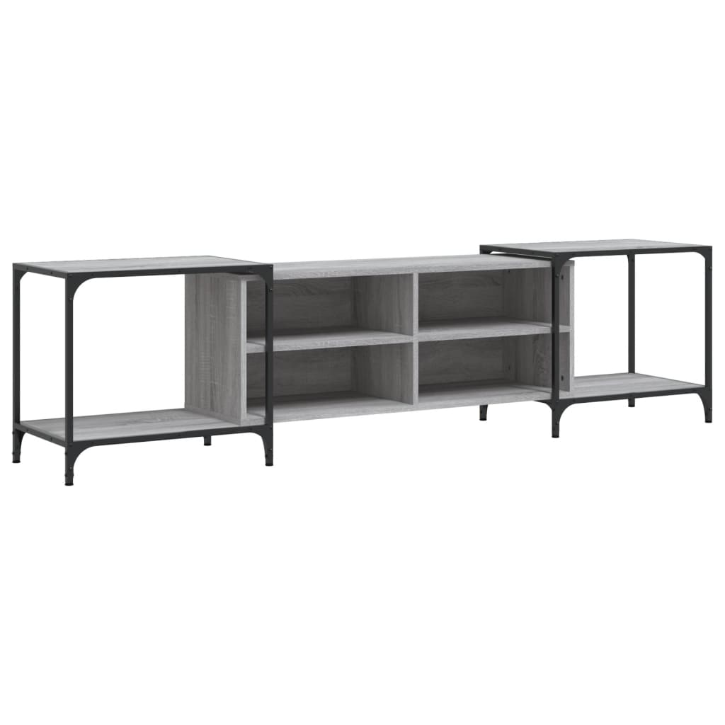 TV Cabinet Grey Sonoma 203x37x50 cm Engineered Wood