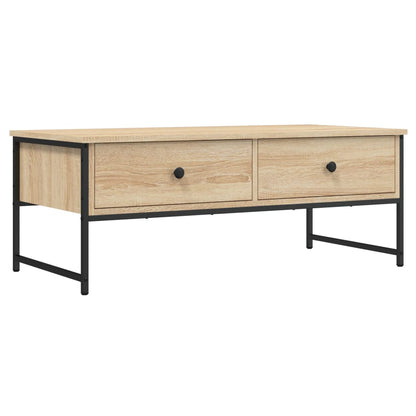 Coffee Table Sonoma Oak 101x49x39.5 cm Engineered Wood