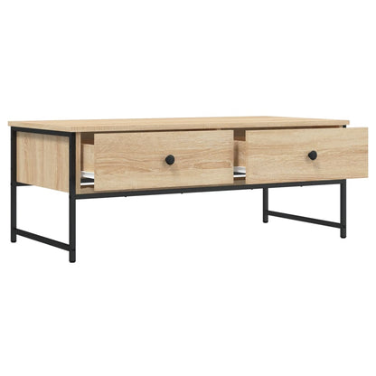 Coffee Table Sonoma Oak 101x49x39.5 cm Engineered Wood