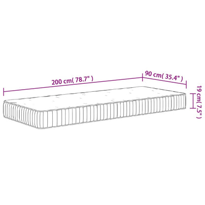 Pocket Spring Mattress Medium 90x200 cm