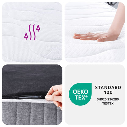 Pocket Spring Mattress Medium 140x190 cm