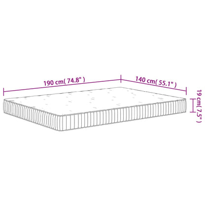 Pocket Spring Mattress Medium 140x190 cm