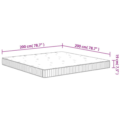 Pocket Spring Mattress Medium 200x200 cm