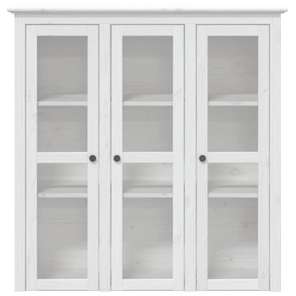 Highborad "BODO" White 115.5x43x200.5 cm Solid Wood Pine