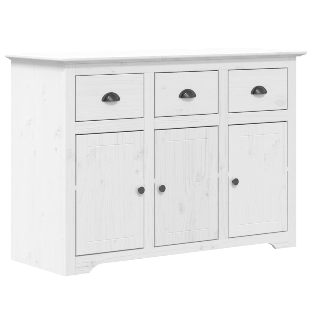 Highborad "BODO" White 115.5x43x200.5 cm Solid Wood Pine