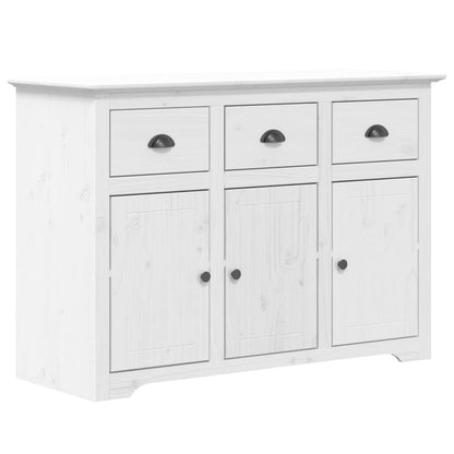 Highborad "BODO" White 115.5x43x200.5 cm Solid Wood Pine