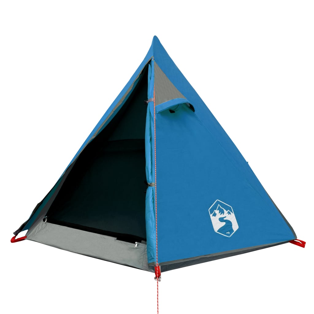 Camping Tent Dome 2-Person Blue Waterproof