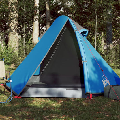 Camping Tent Dome 2-Person Blue Waterproof