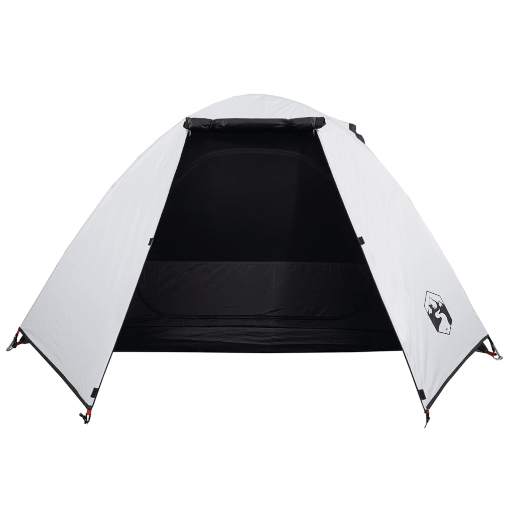 Camping Tent Dome 2-Person White Blackout Fabric Waterproof