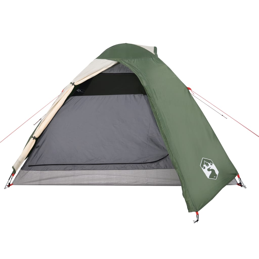 Camping Tent Dome 3-Person Green Waterproof